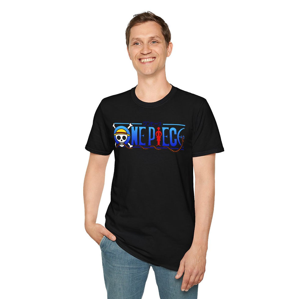Thumbnail: Unisex JL Anime T-Shirt Softstyle - One Piece Front and Back Printed
