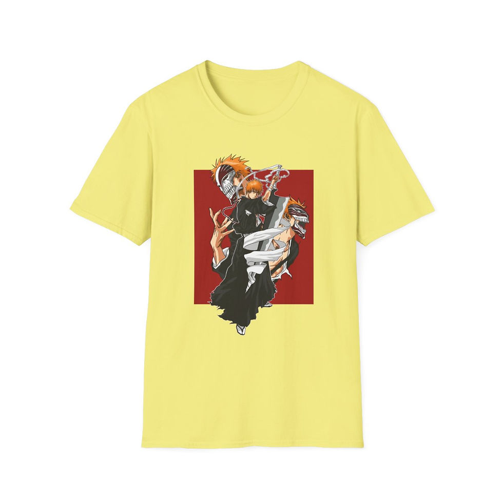 Miniatura: Bleach Unisex JL Anime T-Shirt Softstyle - Ichigo Kurosaki