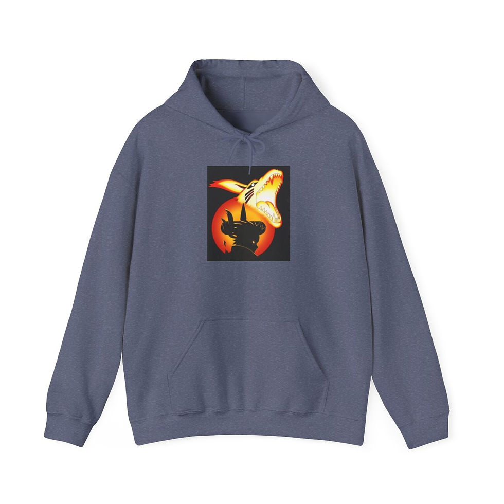 Miniatura: Unisex Heavy Blend JL Anime Hooded Sweatshirt - Naruto and Kurama