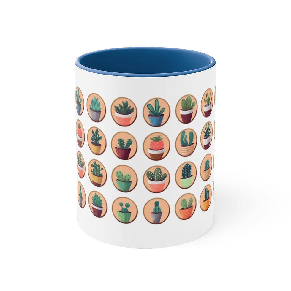 Miniatura: Succulent Plant Coffee Mug, Botanical Coffee Cup, Gardening Lover Mug