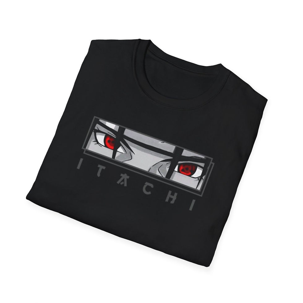 Miniatura: Unisex JL Anime T-Shirt Softstyle Back & Front Printed - Itachi