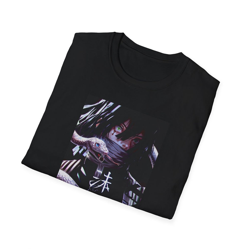 Miniatura: Demon Slayer Unisex JL Anime T-Shirt Softstyle - Iguro