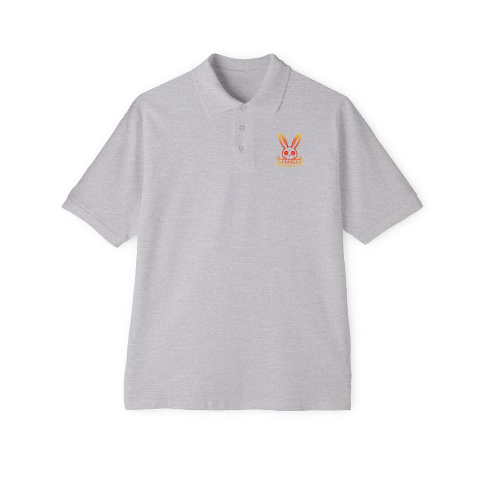 Miniatura: Men's Piqué Polo  PSYYHO BUNNYTON On Fire Logo