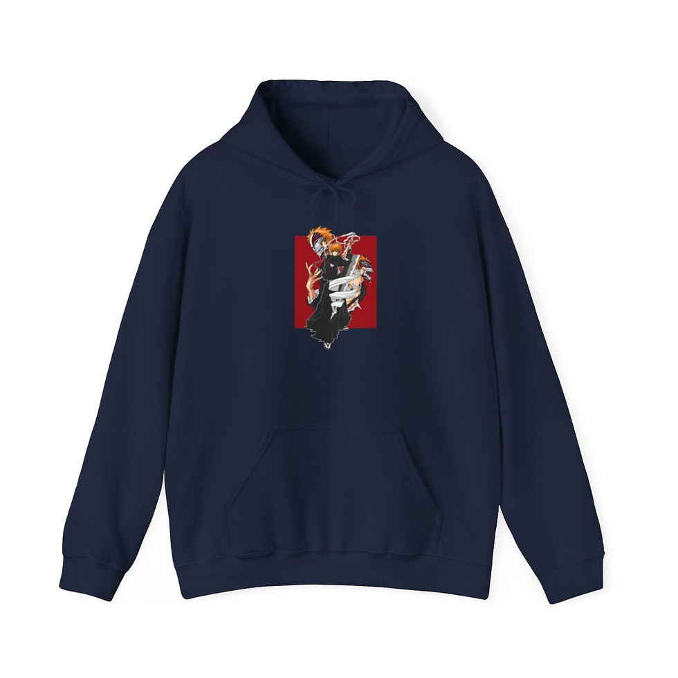 Miniatura: Unisex Heavy Blend JL Anime Hooded Sweatshirt - Ichigo Hollow Mask