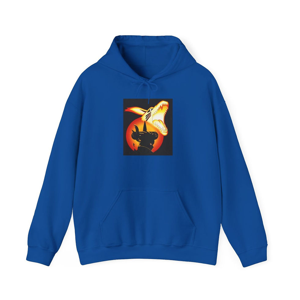 Miniatura: Unisex Heavy Blend JL Anime Hooded Sweatshirt - Naruto and Kurama