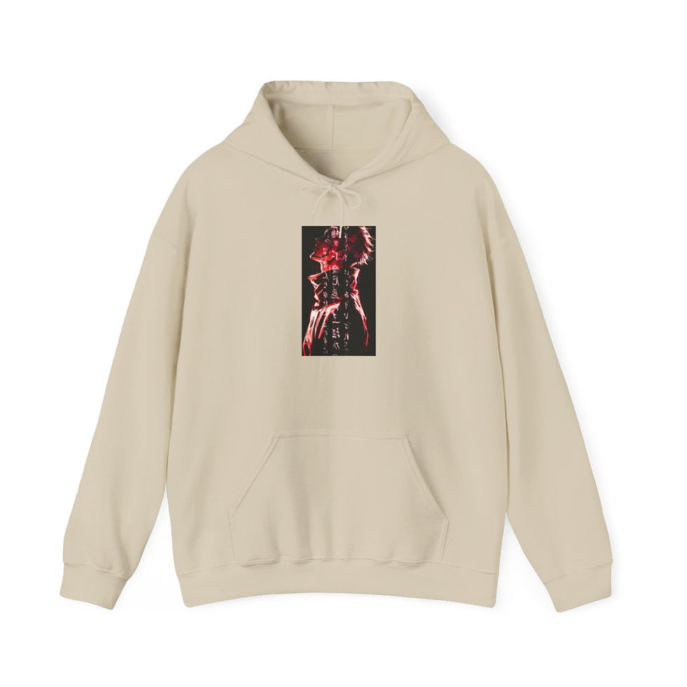 Miniatura: Unisex Heavy Blend JL Anime Hooded Sweatshirt - Sukuna Red Evil