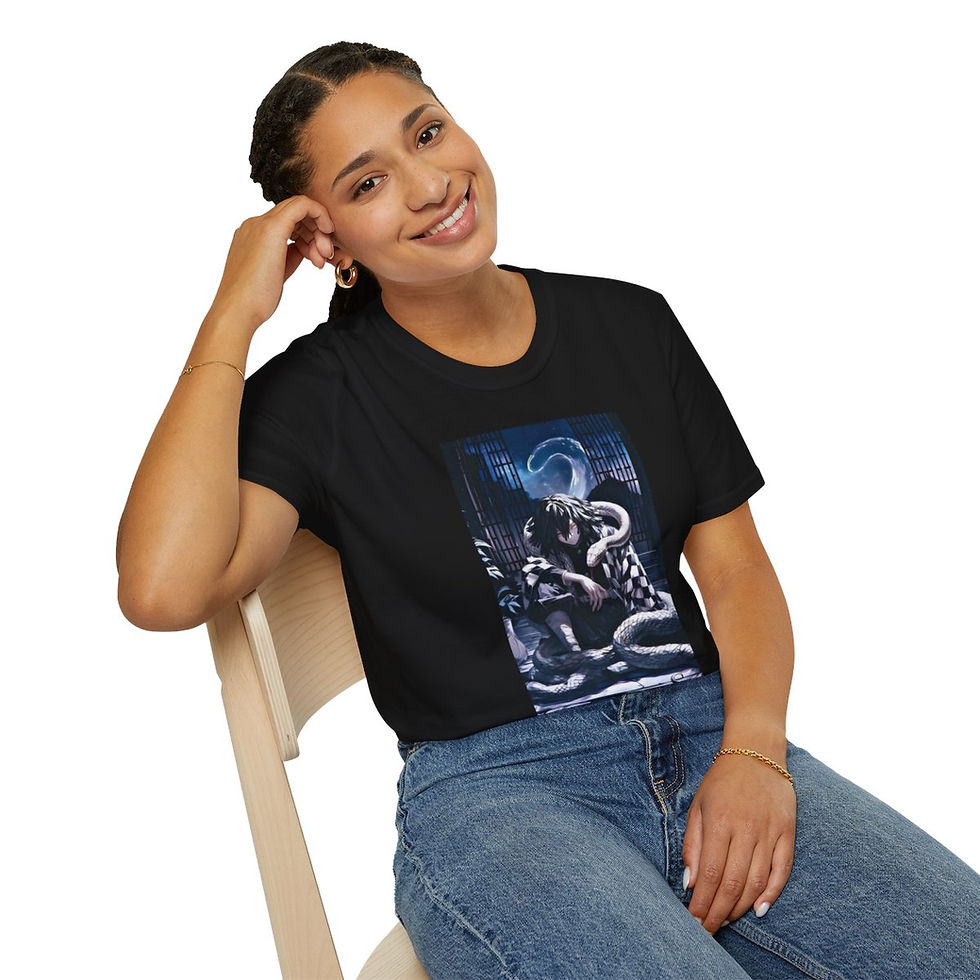 Thumbnail: Demon Slayer Unisex JL Anime T-Shirt Softstyle - Obanai Iguro 1