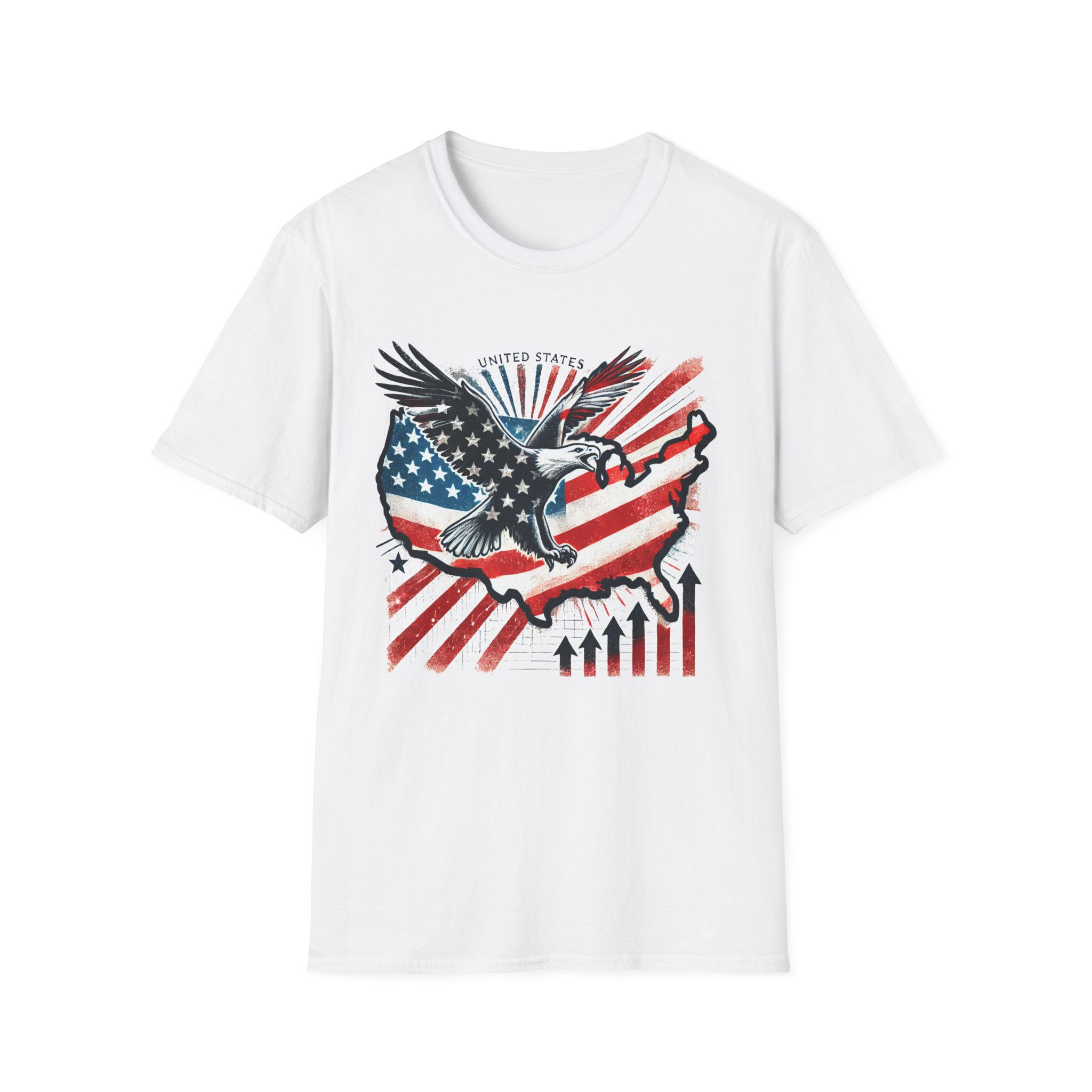 Patriotic Eagle Graphic T-Shirt, Independence Day Gift, USA Tee, Vintage Style