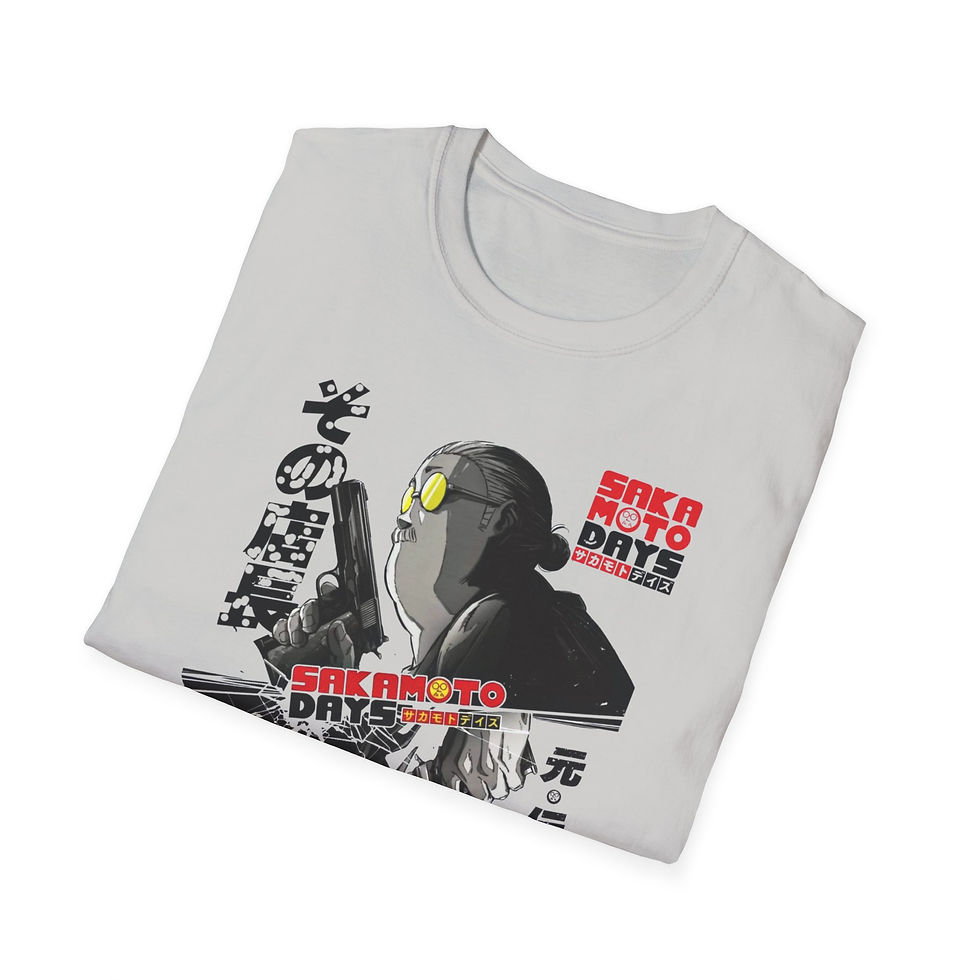 Thumbnail: Anime Soft T-Shirt, Sakamoto shapes, Unisex JL Anime Front Printed Tee