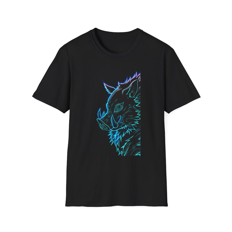 Demon Slayer Unisex JL Anime T-Shirt Softstyle - Inozuke Mask