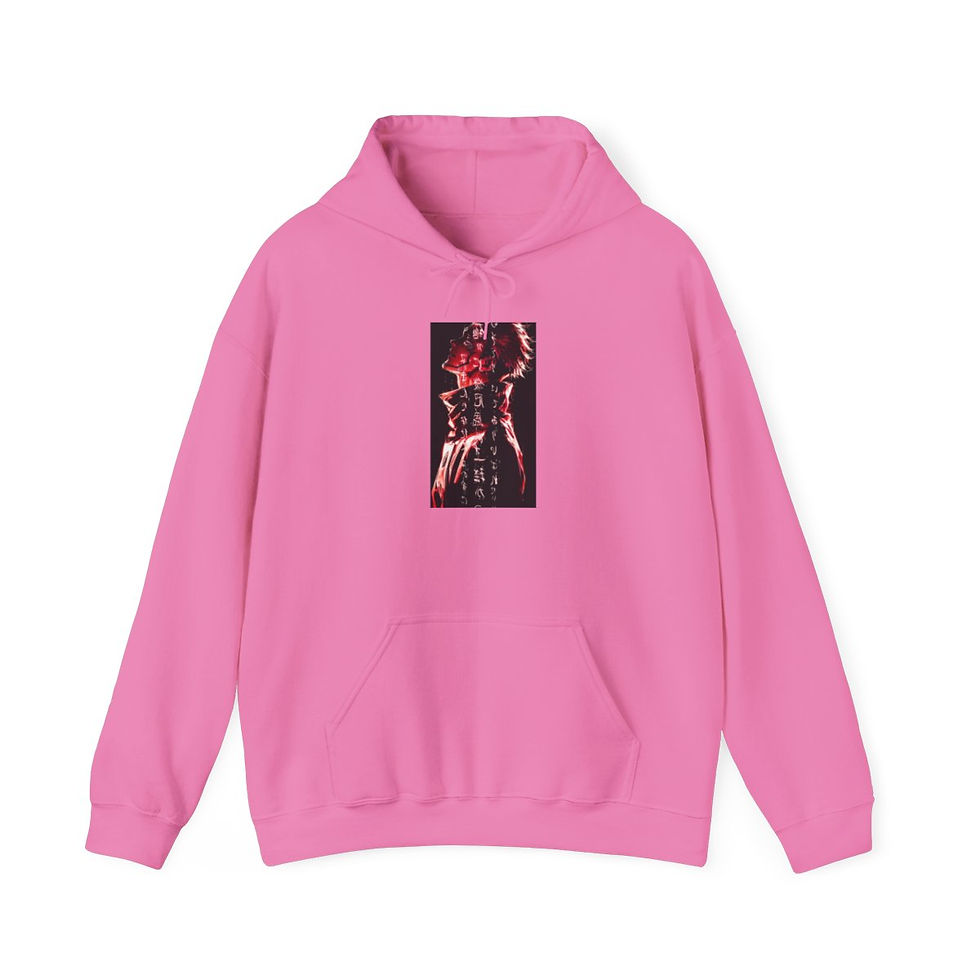 Miniatura: Unisex Heavy Blend JL Anime Hooded Sweatshirt - Sukuna Red Evil