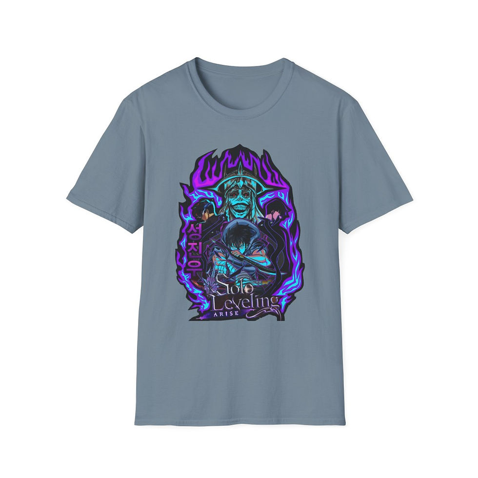 Thumbnail: Unisex JL Anime T-Shirt Softstyle - Solo Leveling