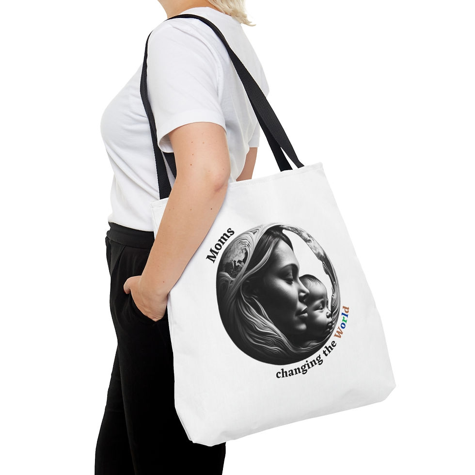 Moms changing the world Roar Tote Bag, Mother's Tote Bag, Mothers Tote