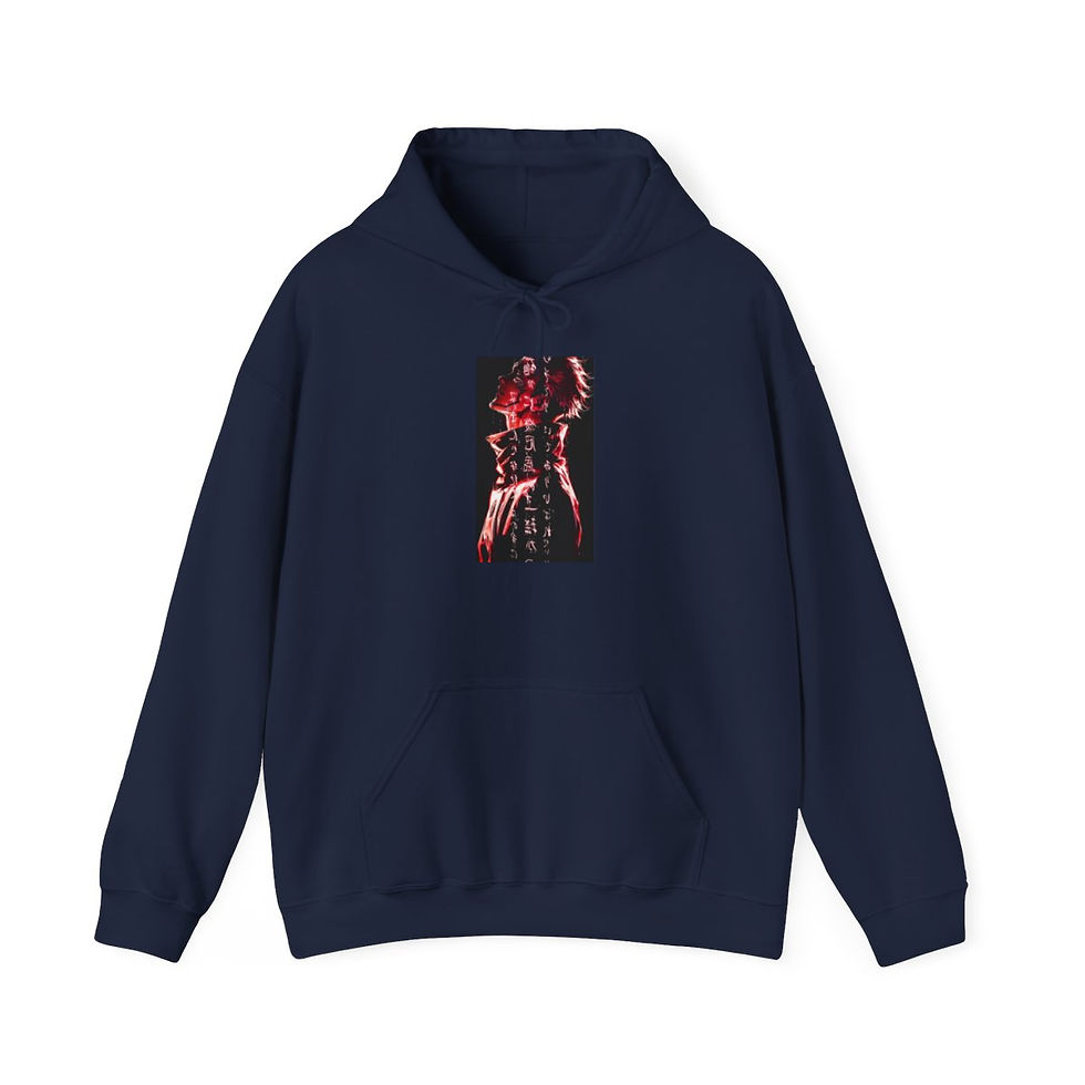 Miniatura: Unisex Heavy Blend JL Anime Hooded Sweatshirt - Sukuna Red Evil