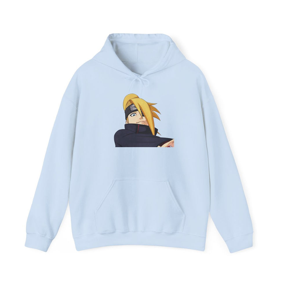 Thumbnail: Unisex Heavy Blend JL Anime Hooded Sweatshirt - Deidara of Akatsuki Klan