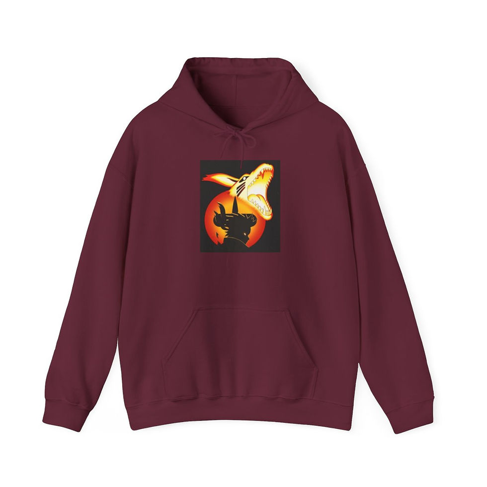 Miniatura: Unisex Heavy Blend JL Anime Hooded Sweatshirt - Naruto and Kurama