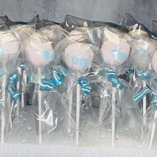 Baby Shower Gender Reveal Cake Pops
