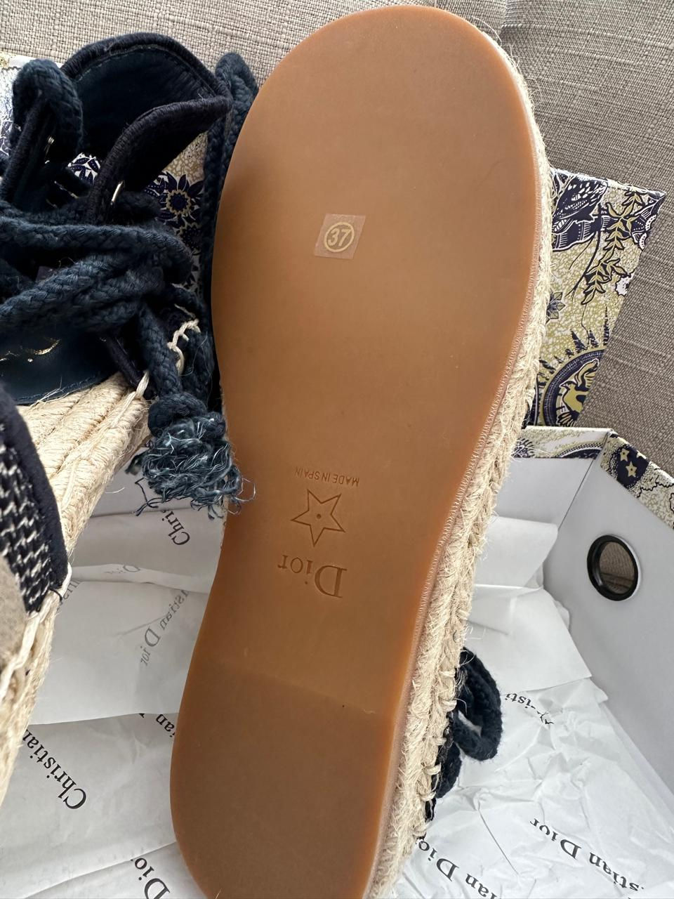 Miniatura: sandalia dior 37 europeo (24 mx) con caja