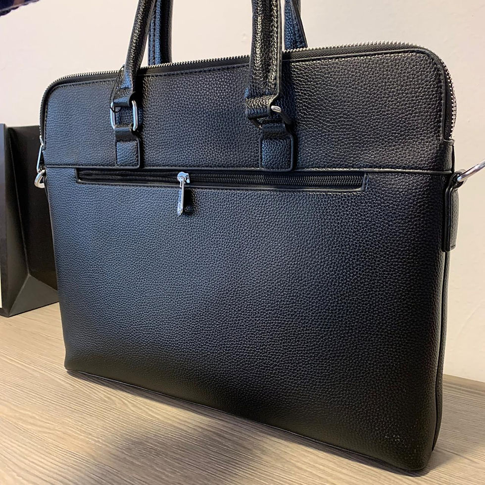 Miniatura: maletin mont blanc negro de piel sintetica porta laptop