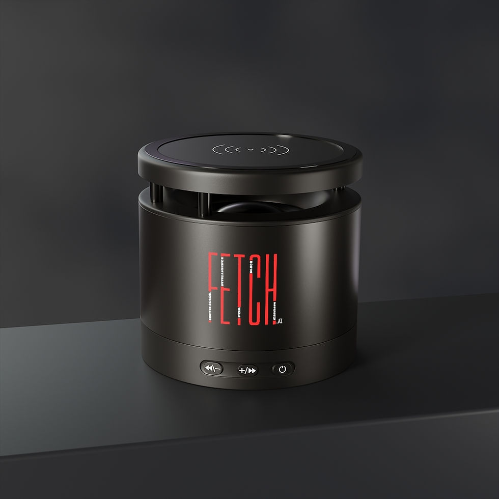 Thumbnail: FETCH.ai Metal Bluetooth Speaker and Wireless Charging Pad
