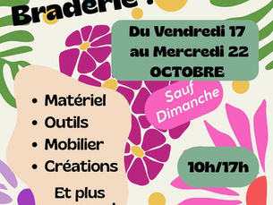 GRANDE BRADERIE EXCEPTIONNELLE!!!