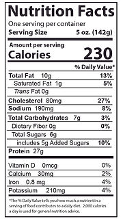 1 portion Nutrition Facts - Salmon with Guinness BBQ.jpg