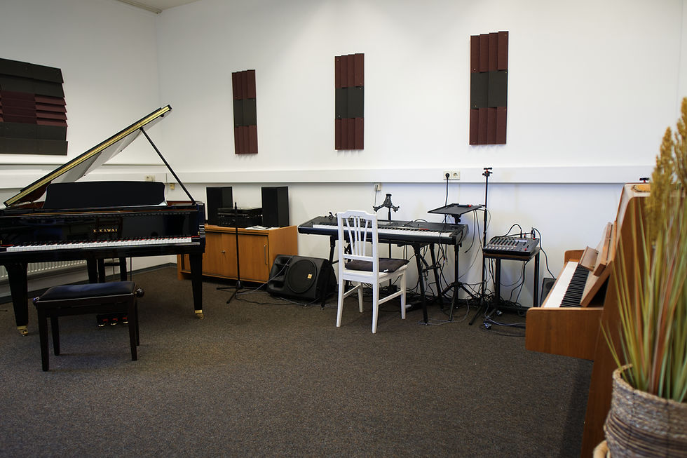 Unterrrichtsraum und Studio der JB Musikschule Künzelsau für Klavier und Keyboard