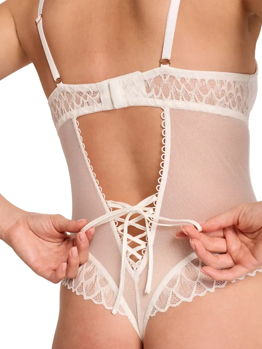 Thumbnail: Montelle - Lace Teddy Bodysuit