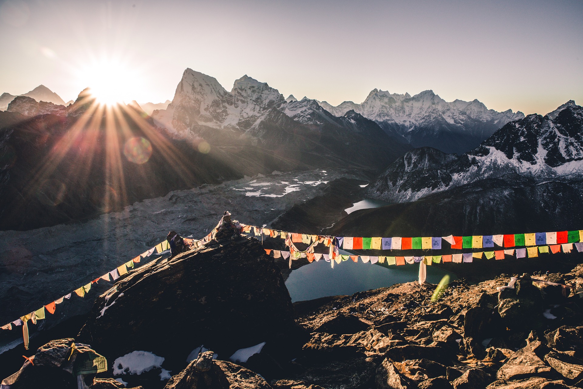 Mountain village in Nepal