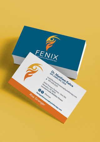 Fenix Performance Physiotherapy business cards