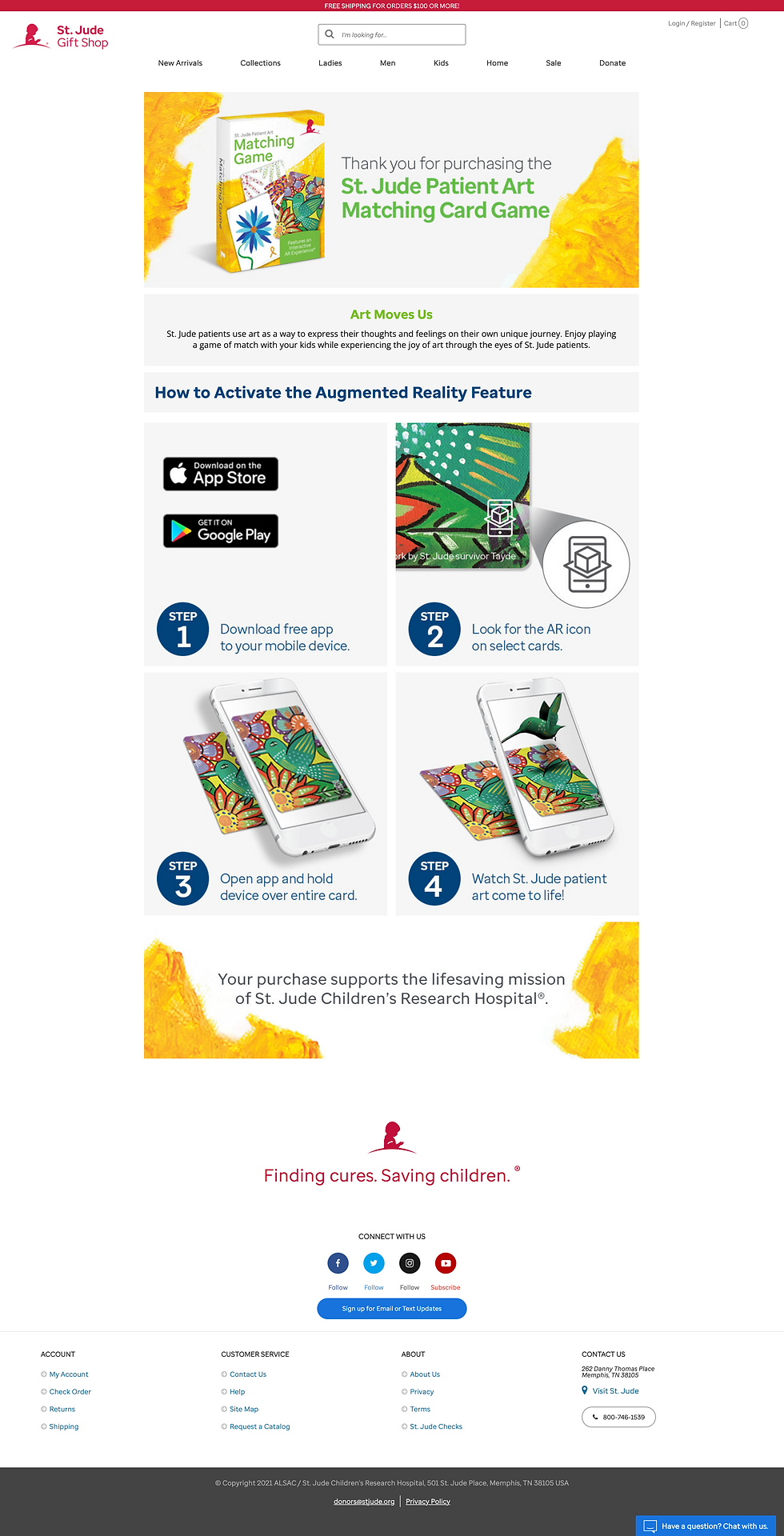Memory Card Game Landing Page - Desktop