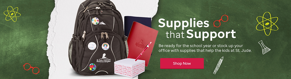 School Supplies Theme Website Banner