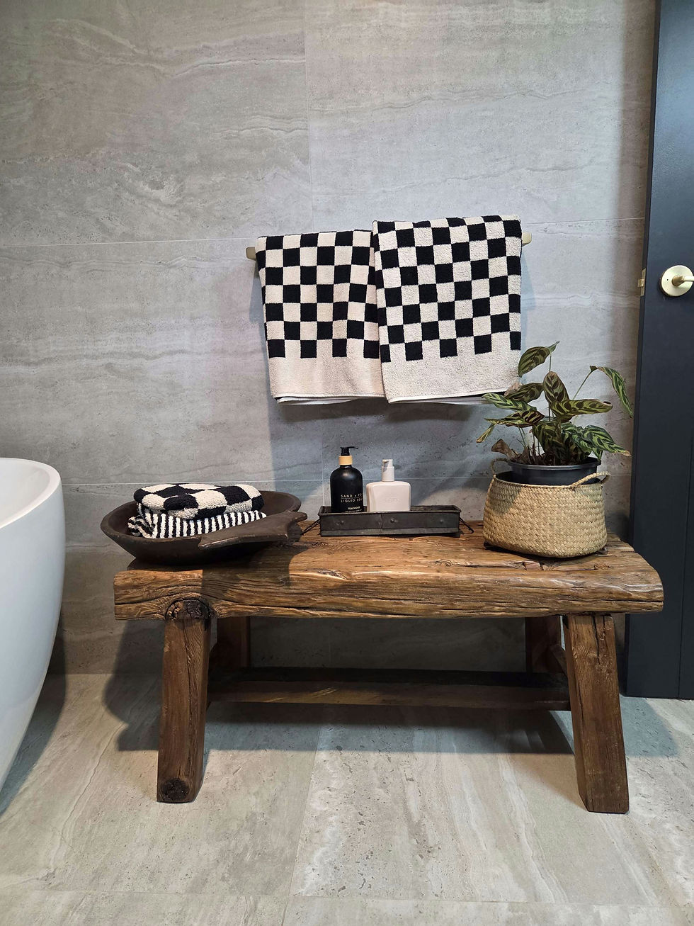 Thumbnail: Reclaimed Sleeper Rustic Wood Bench
