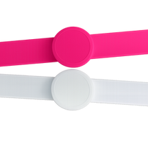 RFID Slap-On Wristband is made of soft silicone with a built-in metal slap band for quick and secure wear. Ideal for access control, ticketing, events, and cashless payment applications