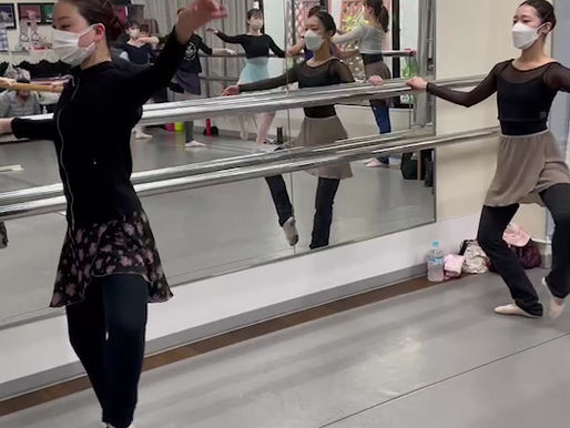 バーレッスン🌸フォンデュ練習🎶一つ一つの動きを丁寧に💕