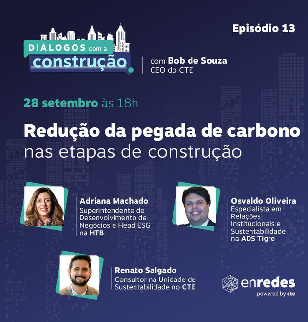 Redução da pegada de carbono nas etapas de construção