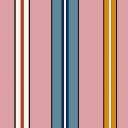 Sporty Stripes Wallpaper Pink Ottoline