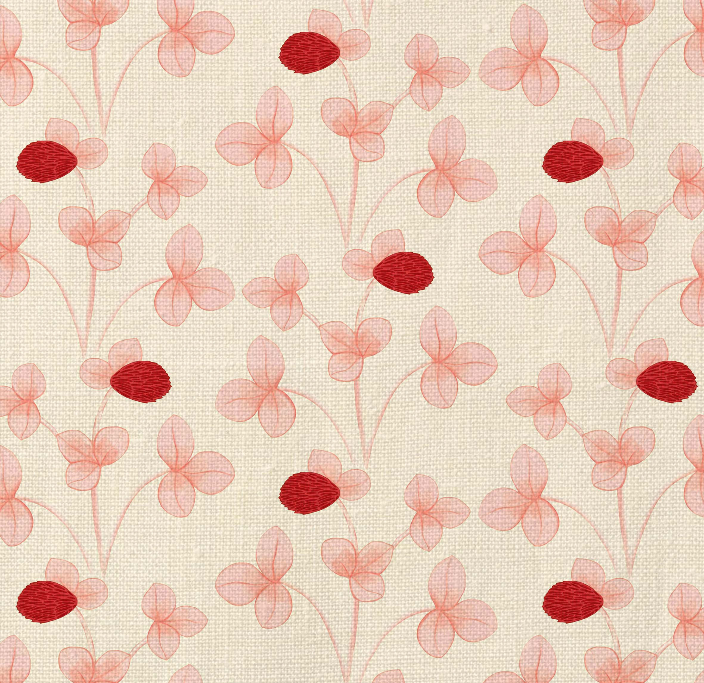 Chintz Constance Fabric - Pink