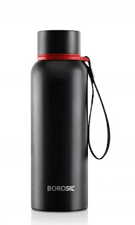 Borosil - Stainless Steel Hydra Trek - Vacuum Insulated Flask Water bottle | Best Insulated Thermos Vacuum Flasks for Hot/Cold Water