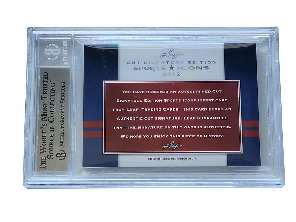 Thumbnail: Babe Ruth 2012 Leaf Sports Icons Signed Cut Auto 1/1