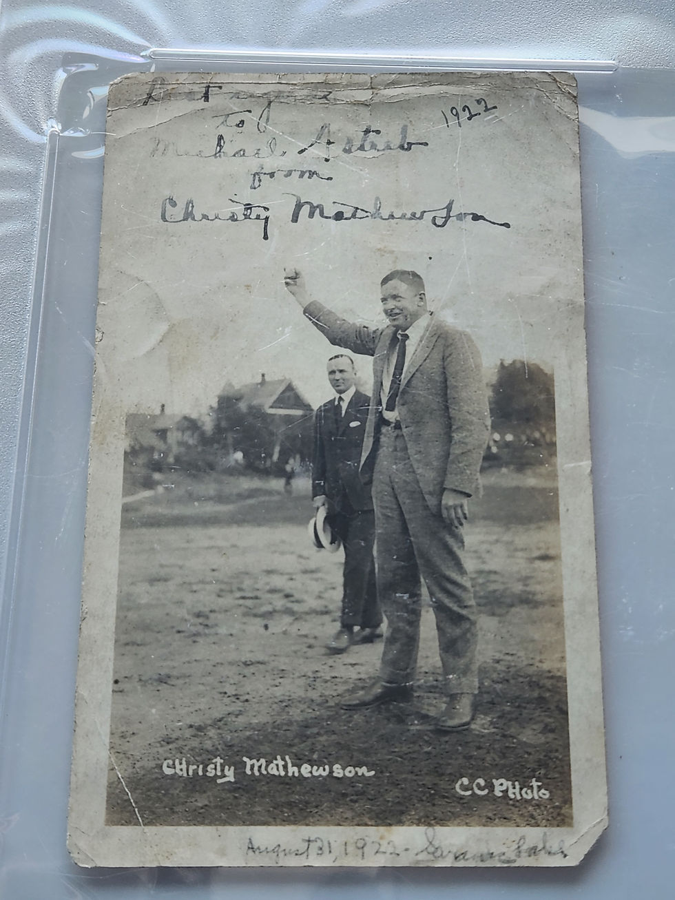 Thumbnail: Christy Mathewson Autographed Type 1 Signed Photograph PSA JSA