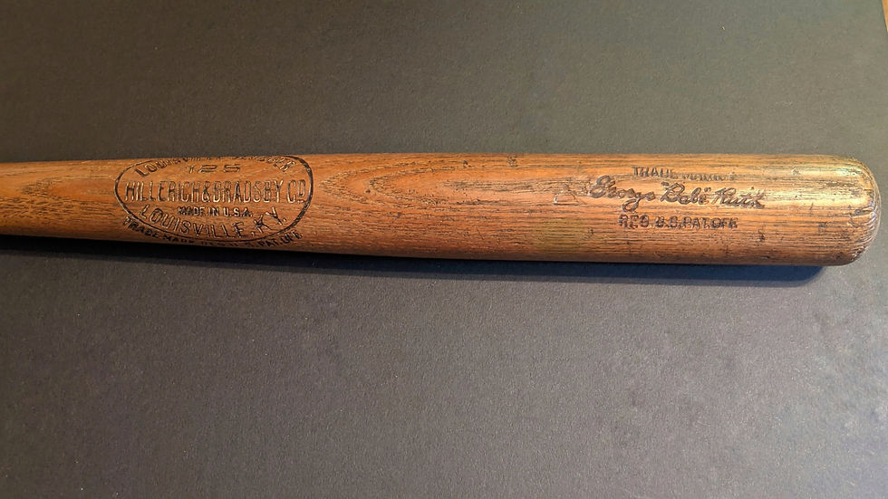 Babe Ruth Game Used Hillerich & Bradsby Bat Mears A7