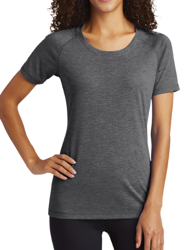 Thumbnail: Sport-Tek® PosiCharge® Tri-Blend Wicking Scoop Neck Raglan Tee