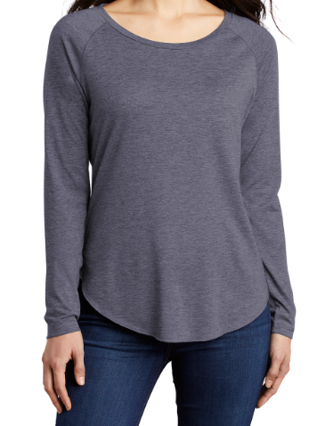 Thumbnail: Sport-Tek ® PosiCharge Long Sleeve Tri-Blend Wicking Scoop Neck Raglan