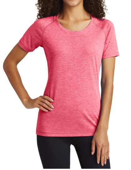Thumbnail: Sport-Tek® PosiCharge® Tri-Blend Wicking Scoop Neck Raglan Tee