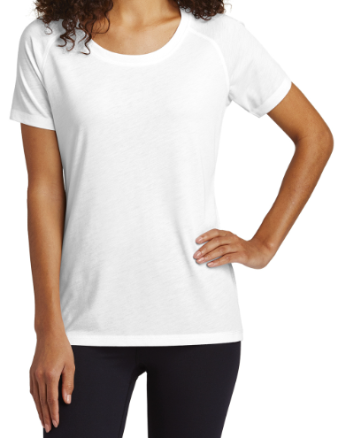 Thumbnail: Sport-Tek® PosiCharge® Tri-Blend Wicking Scoop Neck Raglan Tee