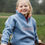 Thumbnail: Catton Unisex Quarter Zip Children's | Blue & Peach