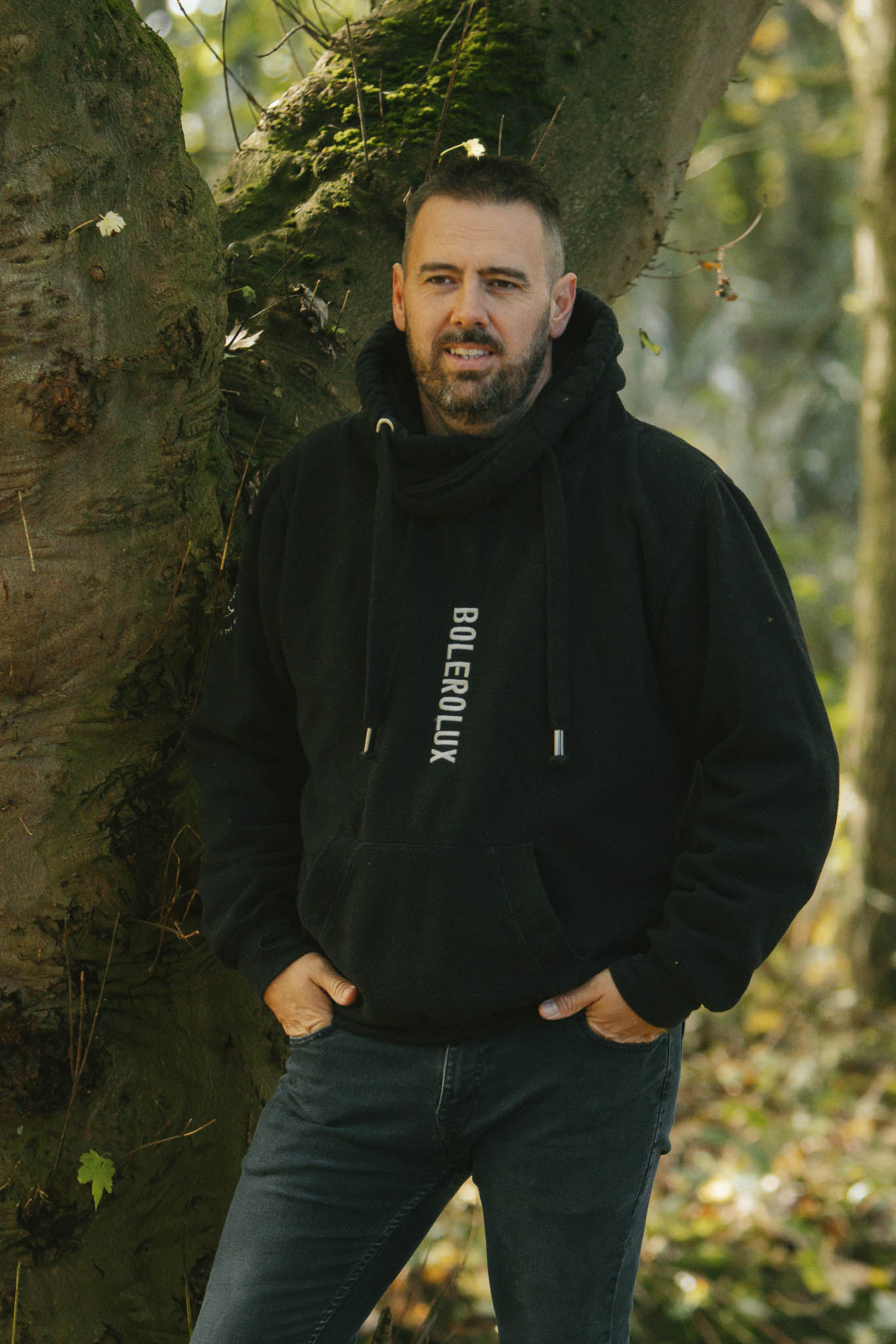 Rosedale Unisex Crossneck Hoodie | Black Smoke