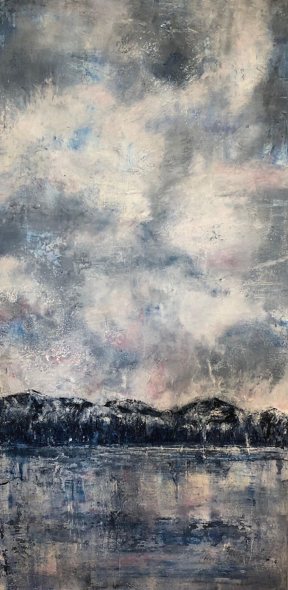 'Reflections 2' Cold Wax and Oils