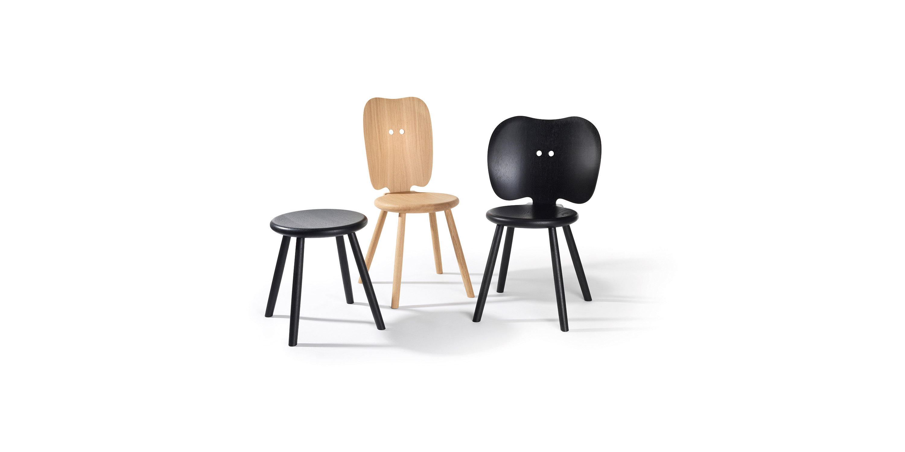 Stabellö chair and stool family, designed by Tomoko Azumi for Röthlisberger